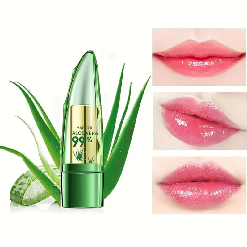 1 Unidad – Lápiz Labial Hidratante Aloe Vera Cambio de Color